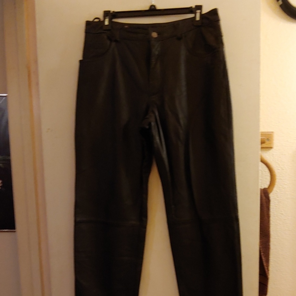 Waist- 33/Leather pants